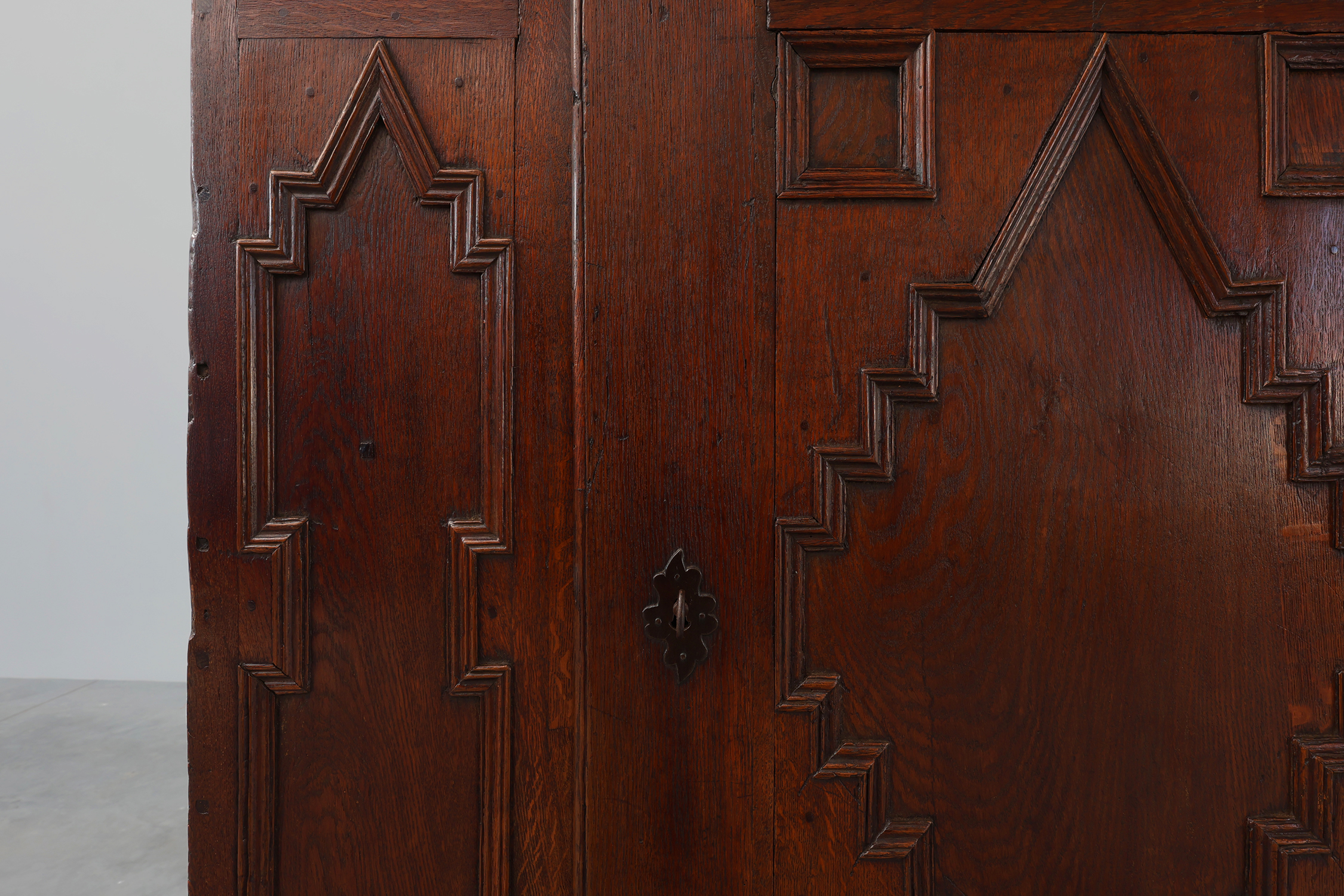 French 16th Century Antique oak hand carved wardrobe thumbnail